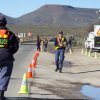 Female Law Enforcement on the R27 road in Calvinia